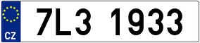 Trailer License Plate